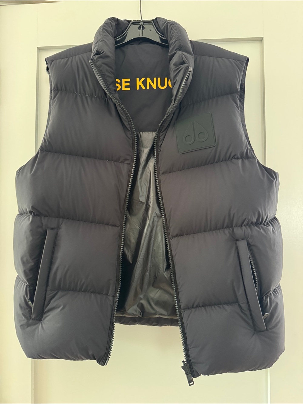 Moose Knuckles Men's Black Puffer Vest